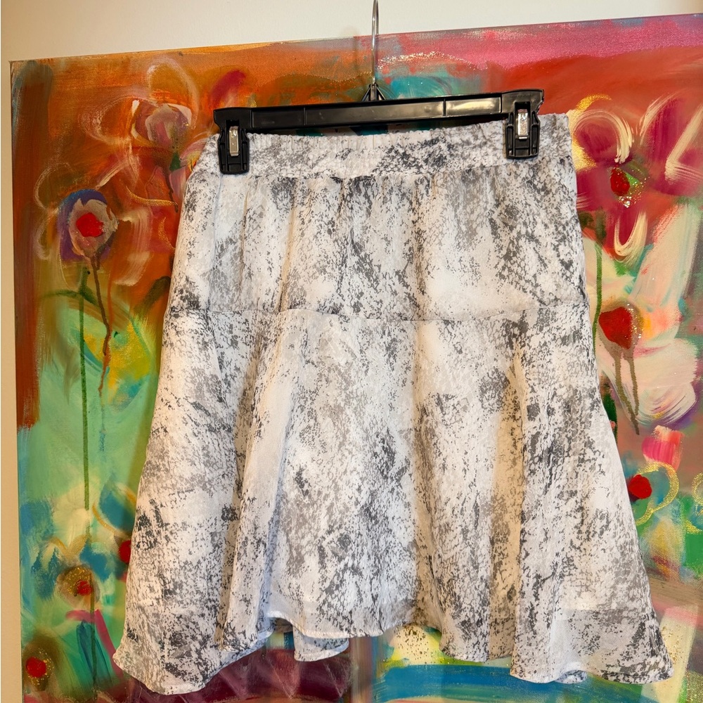 Light Gray Snake-Print Women's Skirt